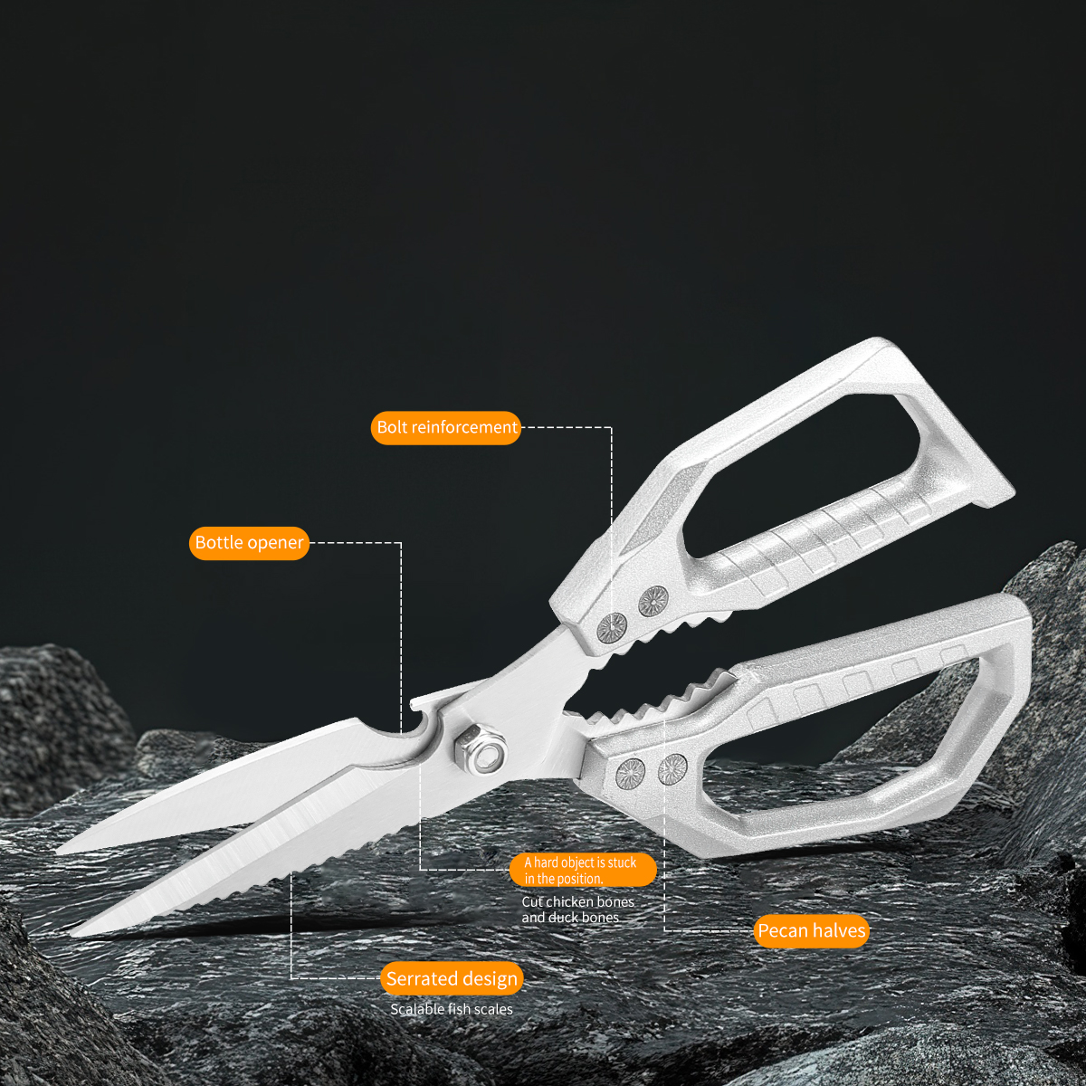 Stainless Steel Kitchen Shears - مراجعة Commercial Kitchen Equipment وسعره