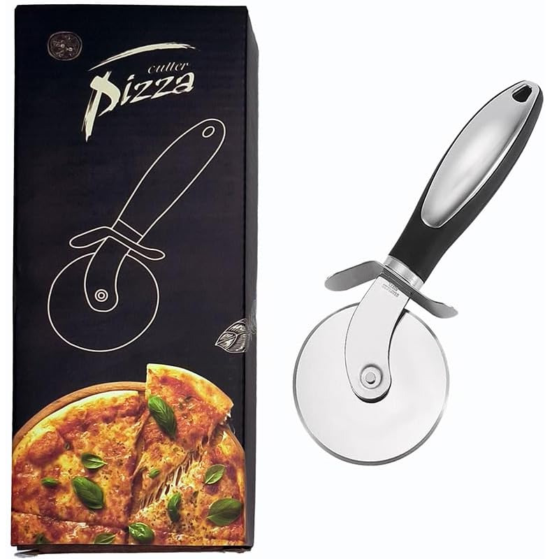 Stainless Steel Pizza Cutter W - مراجعة Commercial Kitchen In Home وسعره