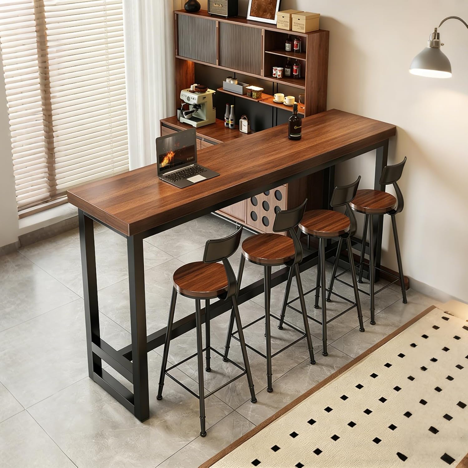 Narrow 41in Counter Height Bar - مراجعة Commercial Kitchen Small Space وسعره