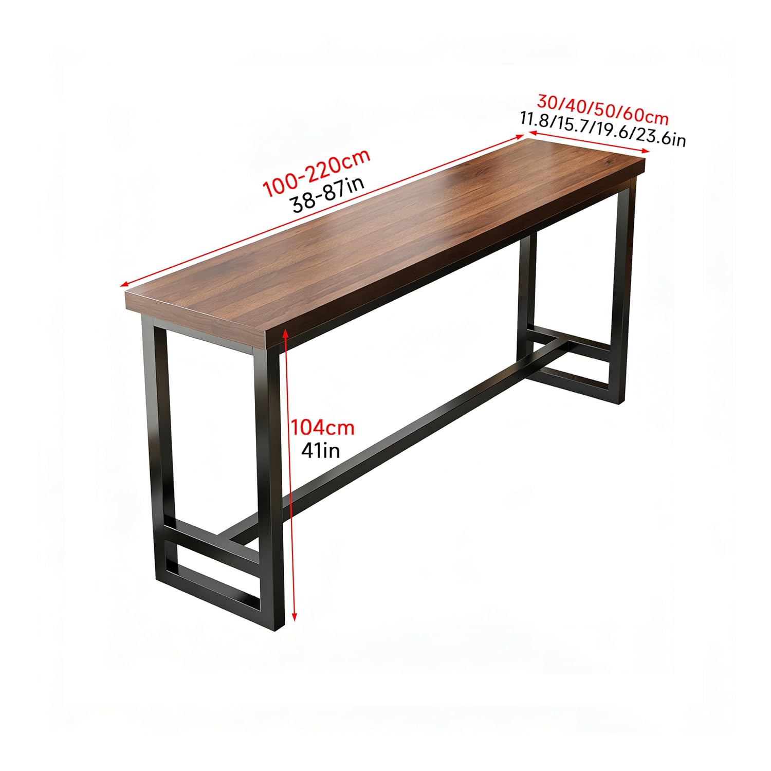 Narrow 41in Counter Height Bar - مراجعة Commercial Kitchen Small Space وسعره