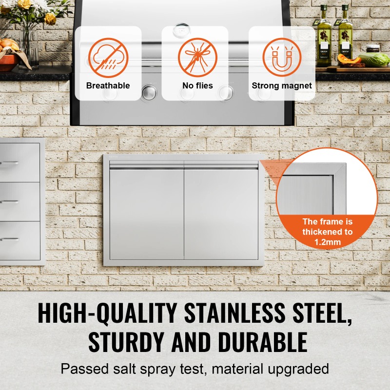 BBQ Access Door Stainless Stee - مراجعة Commercial Kitchen Wall Panel وسعره